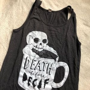 Black tank tee